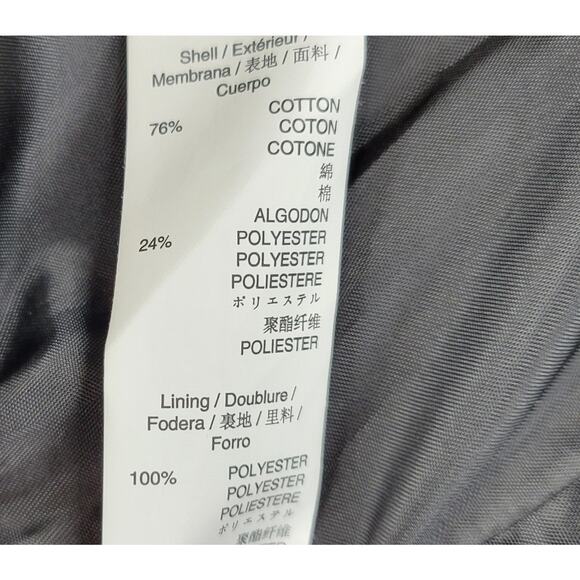 Gap Womens Textured Jacket Blazer 18 Black Fully Lined Open Front Zipper Pockets - Picture 9 of 16